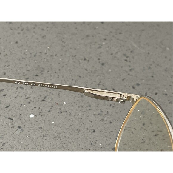 GUESS GU261 Eyeglasses Frames ONLY DB 53-18-135 tortoise full rim Japan gold - Picture 10 of 15